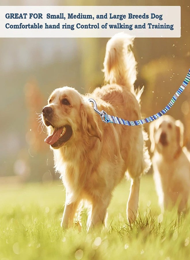 KIDWILL Double-Sided Reflective Dog Leash for Puppy, Small, Medium & Large Dogs, Strong and Durable Nylon Leashes for Running, Walking and Training, Heavy Duty 4ft Long Dog Leash with D Ring (Printed) - Image 3